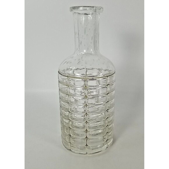 VINTAGE Bubble Glass Wire Basket Metal Cage Bottle Hand Blower Art Glass 8.25 in - Picture 1 of 9